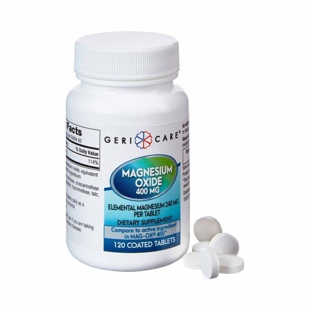 Geri-Care Mineral Supplement Magnesium Oxide 400 mg Strength Tablet, 1440PK 634-12-GCP